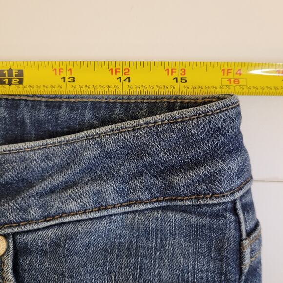 Silver Jeans Co. Women’s Distressed Skinny Jeans Size W30 Blue Denim Everyday - Picture 6 of 9